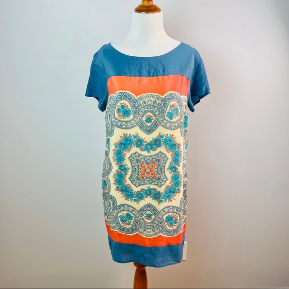 Anthropologie Dresses & Skirts - Anthropologie Meadow Rue Boho 100% Silk Calcada Sheath Dress